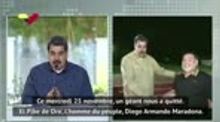 Maradona - L'hommage du président vénézuélien Maduro