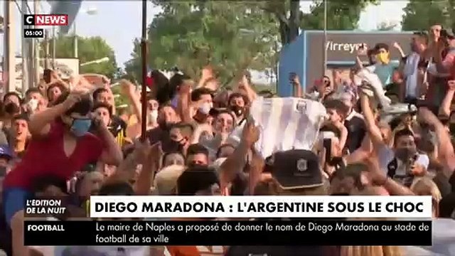Disparition du Dieu Maradona : Regardez les réactions de la population en Argentine où la population a du mal à croire au décès de leur idole