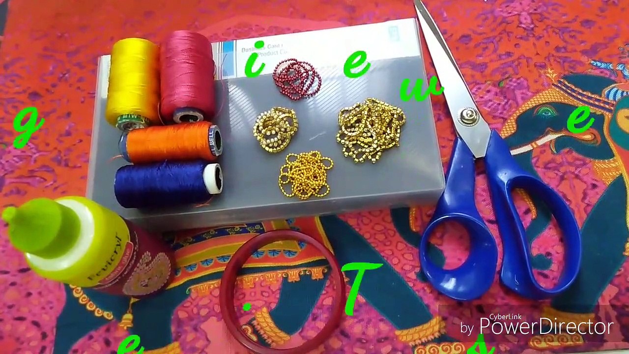 DIY __ How to make, 5 minutes, Gorgeous Bangle for Karwachauth and other festivals...