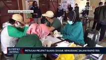 Petugas Pelipat Surat Suara Jalani Rapid Test