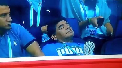 MARADONA REACTION TO  bàn thắng của LIONEL MESSI