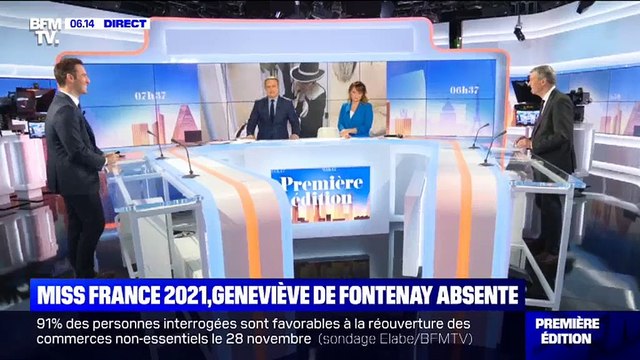 Geneviève de Fontenay évoque le centenaire de Miss France et Sylvie Tellier sur BFMTV