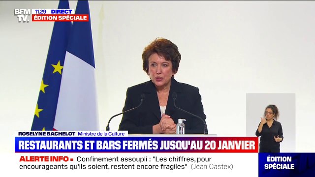 Cinémas/théâtres: Roselyne Bachelot évoque une tolérance après 21h pour les spectateurs durant le couvre-feu