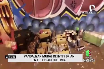 Vandalizan mural de Inti y Bryan: Camioneta que participó de atentado es de militante fujimorista