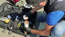MERSİN - Meyve suyu paketine sentetik uyuşturucu gizleyen zanlı tutuklandı
