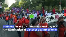 Thousands across Latin America march opposing violence against women