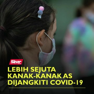 Sejuta kanak-kanak AS dijangkiti Covid-19