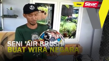Seni 'air brush' buat wira negara