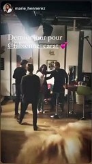 Fabenne Carat émue au côté de Stéphane Hénon