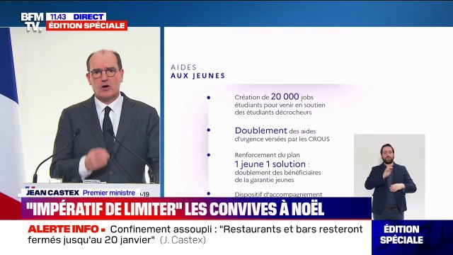 Jean Castex annonce que la garantie jeunes sera étendue à 200.000 bénéficiaires en 2021