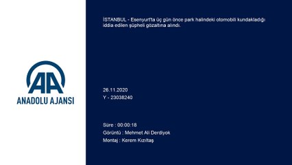 İSTANBUL - Esenyurt'ta park halindeki otomobili kundakladığı iddia edilen şüpheli yakalandı