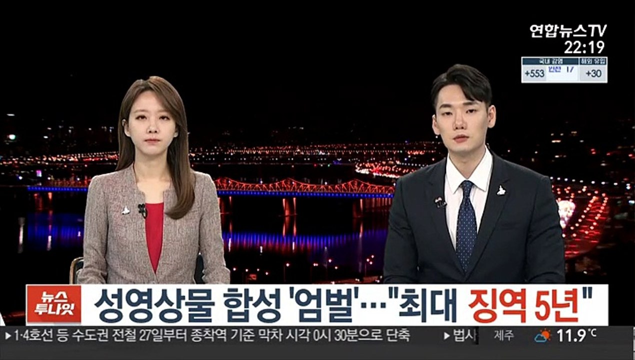 성영상물 합성 '엄벌'…"최대 징역 5년"