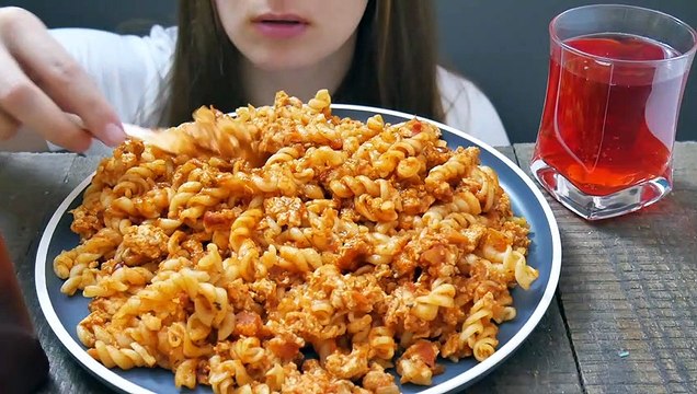 ASMR SPAGHETTI BOLOGNESE MUKBANG (Pasta and Meat Sauce) McBang ASMR