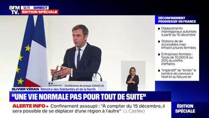 Olivier Véran: "La vaccination n'ira pas de pair avec l'abandon des gestes barrières"