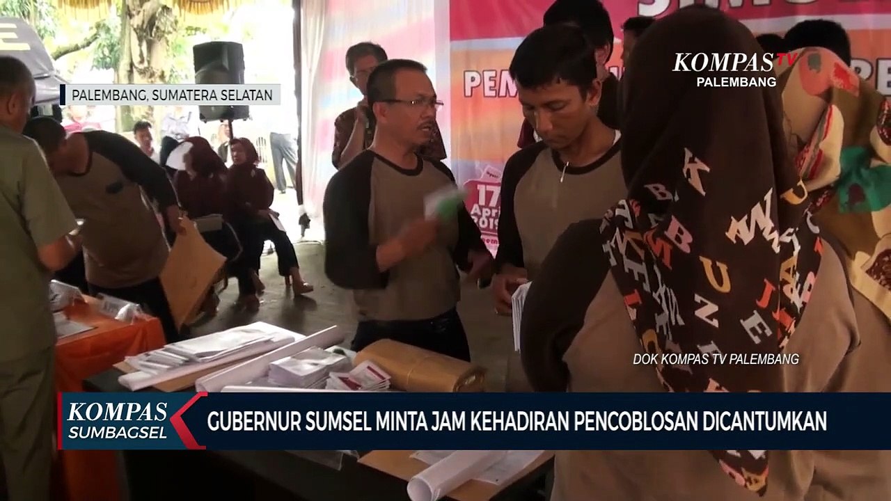 Gubernur Sumsel Minta Jam Kehadiran Pencoblosan Dicantumkan