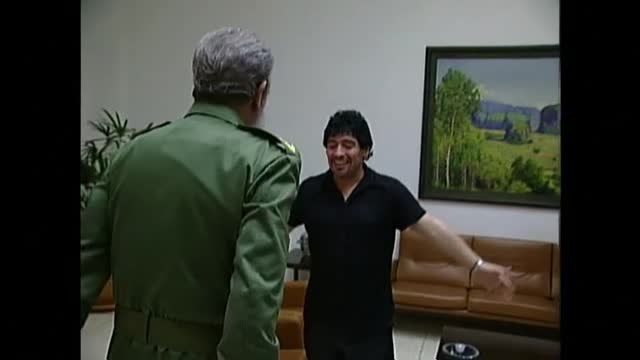 Maradona y Fidel, amigos hasta la muerte.
