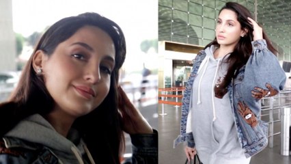 Nora Fatehi spotted at Mumbai airport; Watch Video | FilmiBeat