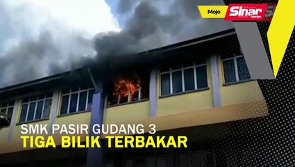 Tiga bilik di SMK Pasir Gudang 3 terbakar