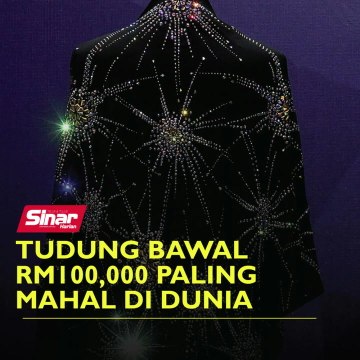 Tudung bawal RM100,000 paling mahal di dunia