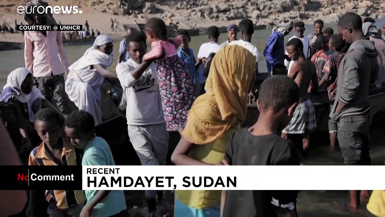شاهد: إثيوبيون يفرون من القتال الدائر في منطقة تيغراي الشمالية ويعبرون الحدود إلى السودان