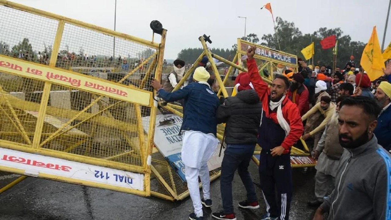 Farm Bill Row: Angry farmers entered Haryana from Punjab