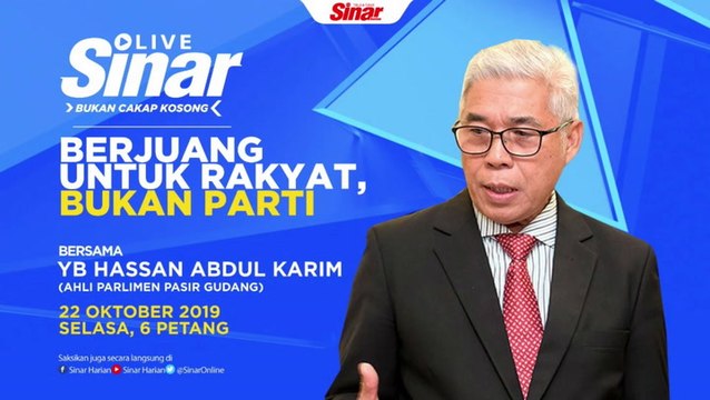 [LIVE] Berjuang Untuk Rakyat, Bukan Parti #SinarLive #SinarHarian