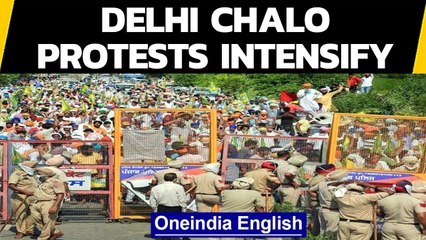 Download Video: Dilli Chalo protests intensify | Farmers throw barricades | Oneindia News