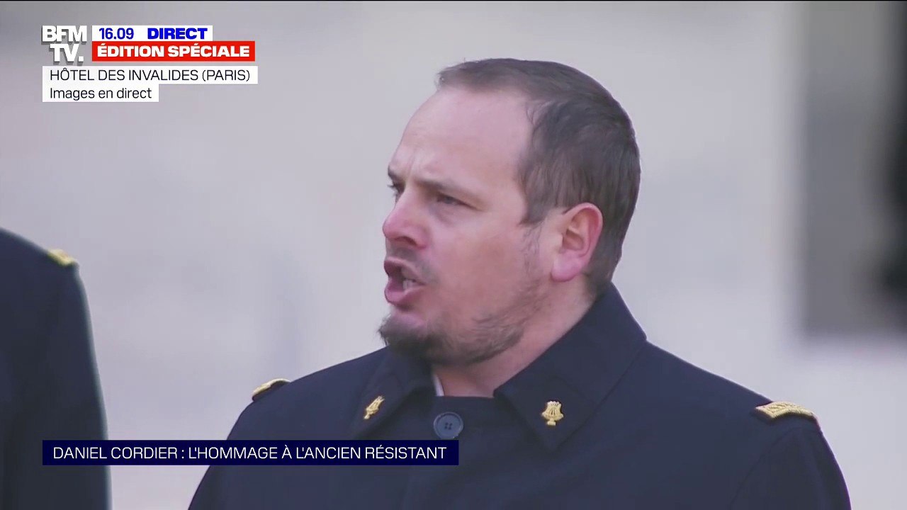 Hommage à Daniel Cordier: "Le Chant des partisans" résonne dans la Cour des Invalides