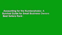 Accounting for the Numberphobic: A Survival Guide for Small Business Owners  Best Sellers Rank :
