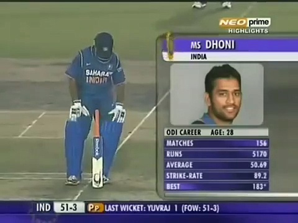 MS Dhoni 101 vs Bangladesh