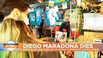 Naples mourns the passing of adopted son, Diego Maradona
