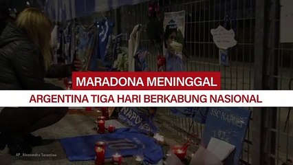 Argentina Berkabung Tiga Hari untuk Diego Maradona