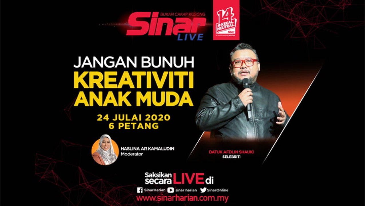 [LIVE] Jangan Bunuh Kreativiti Anak Muda