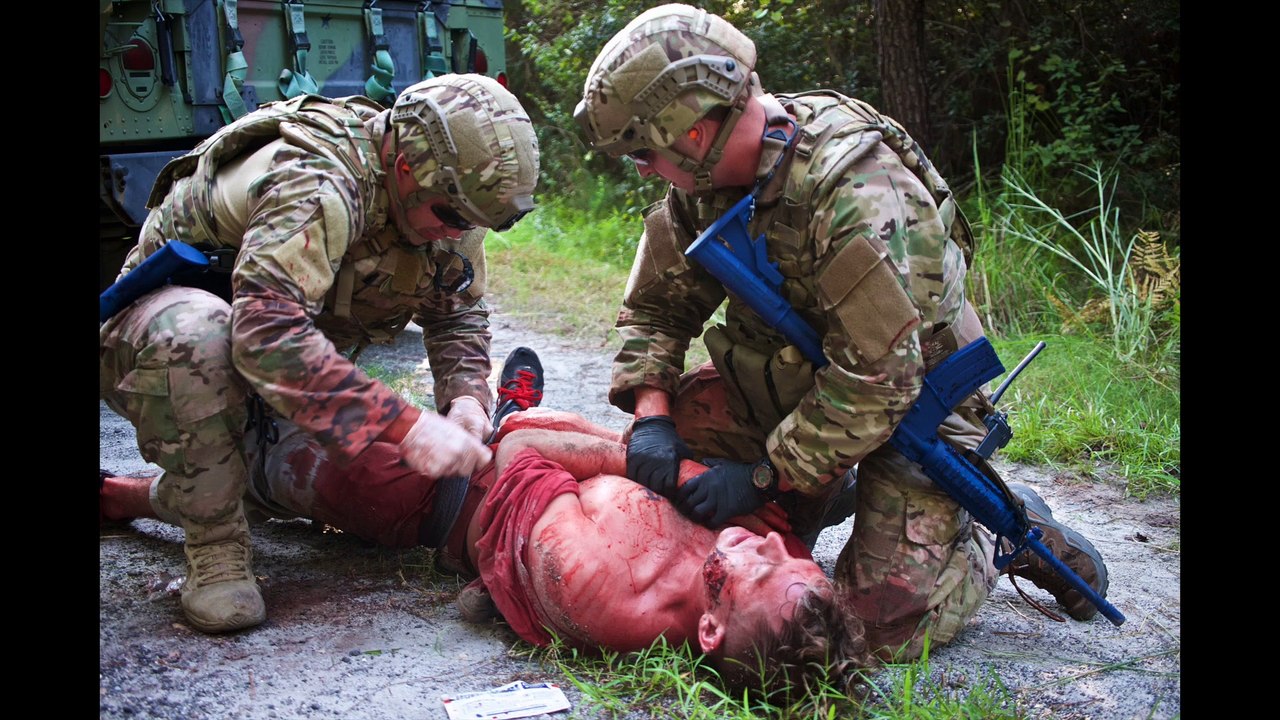 Amazing TCCC training with simulated wounds