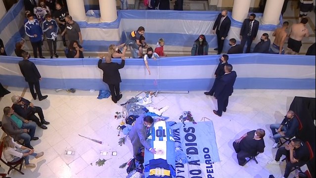 Despedida a Maradona en la Casa Rosada