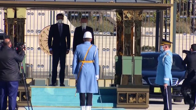 ANKARA - Cumhurbaşkanı Erdoğan, Katar Emiri Al Sani'yi resmi törenle karşıladı (2)