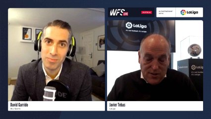 Javier Tebas explica los cambios en los test de Covid-19 a los futbolistas