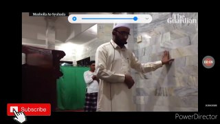 Crowd moving to Riyaz-ul-Jannah, Imam continues prayer even after Earthquake in Indonesia