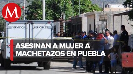 De nueve machetazos asesinan a mujer en Puebla