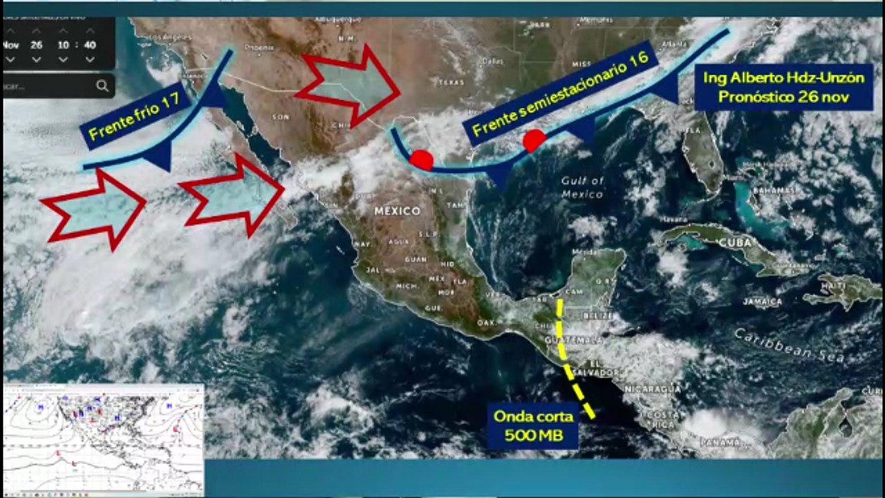 Clima de hoy jueves: Fuertes ráfagas de viento en Coahuila, Nuevo León y Tamaulipas