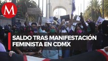 Marcha de mujeres fue pacífica, pese a cifra de lesionados: Gobierno de CdMx