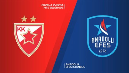 Crvena Zvezda mts Belgarde - Anadolu Efes Istanbul Highlights | EuroLeague, RS Round 11