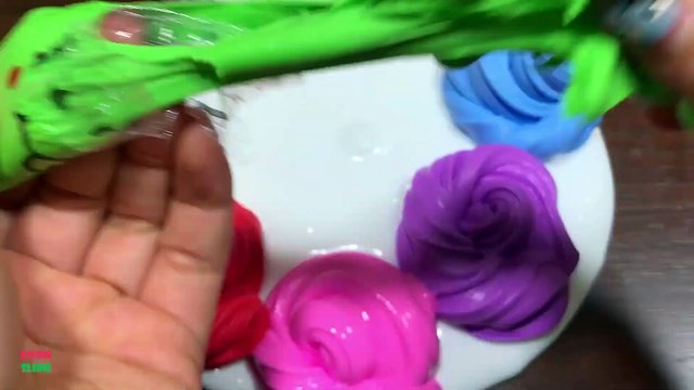 FUNNY PIPING BAGS - Mixing CLAY Into Glossy Slime ! Satisfying Slime Videos #1541