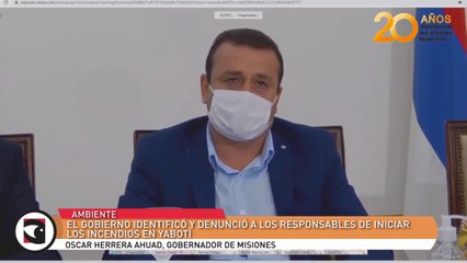 El gobierno identificó y denunció a los responsables de iniciar los incendios en Yabotí