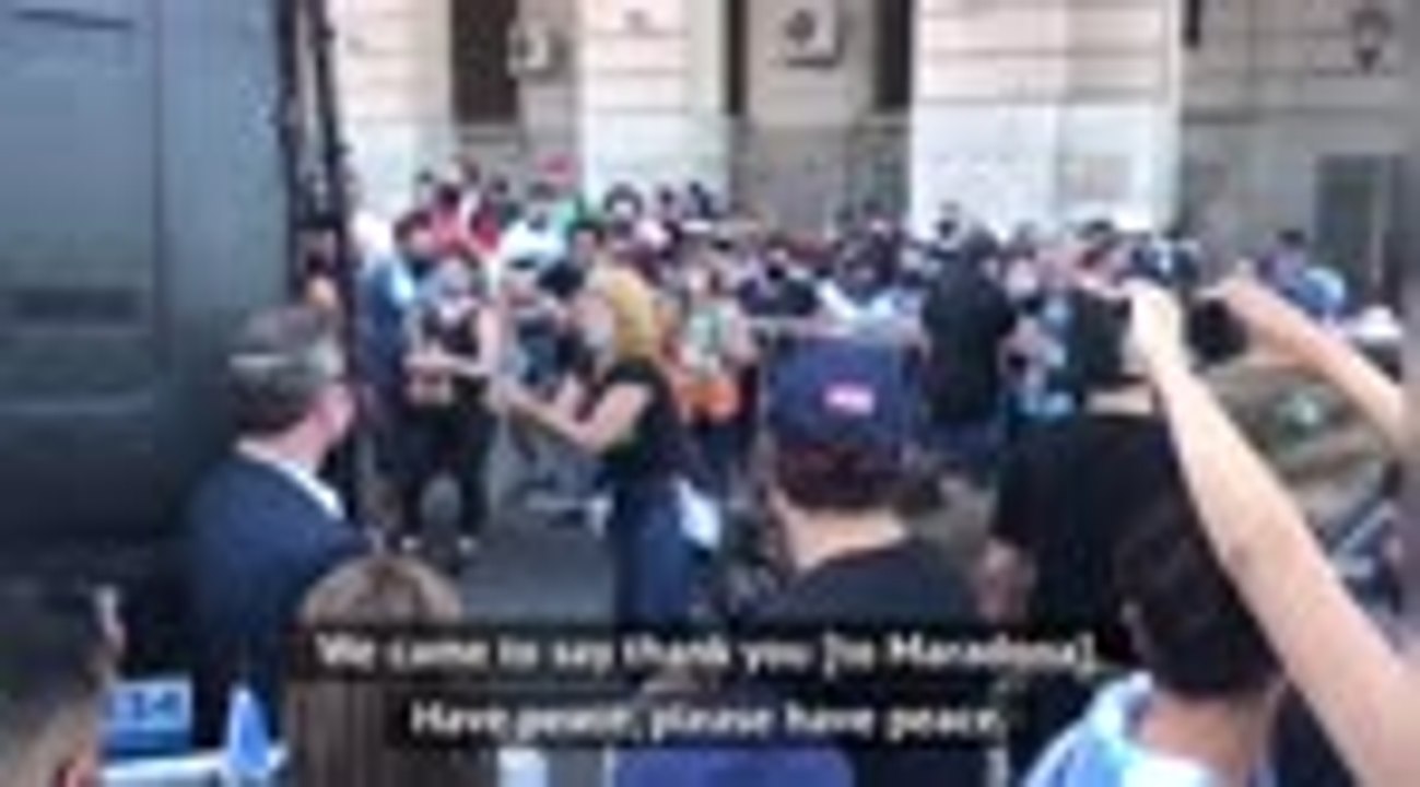 'Put the guns away', pleads mourner after Maradona funeral mayhem