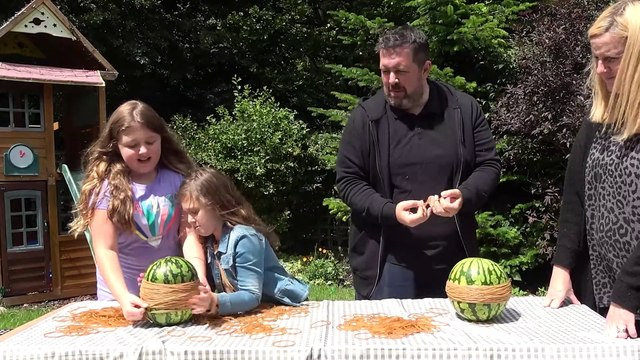 Exploding a Watermelon with Rubber Bands!! Fun