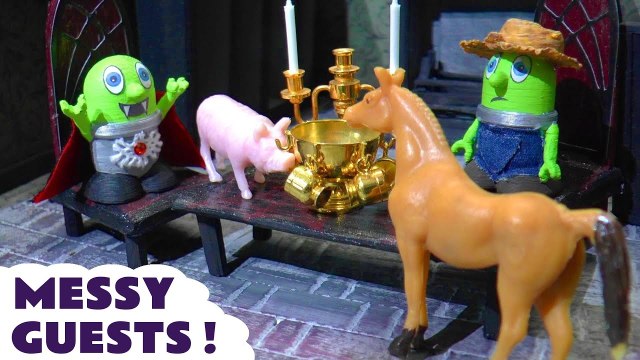 Funny Funlings Messy Guests with Marvel Avengers Hulk and Thomas and Friends in this Family Friendly Full Episode English Toy Story for Kids from Kid Friendly Family Channel Toy Trains 4U