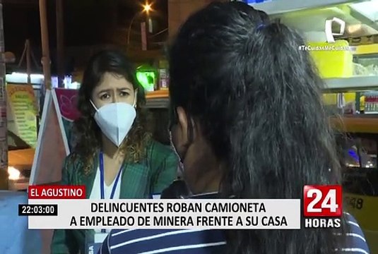 El Agustino: delincuentes roban camioneta a empleado de minera frente a su casa