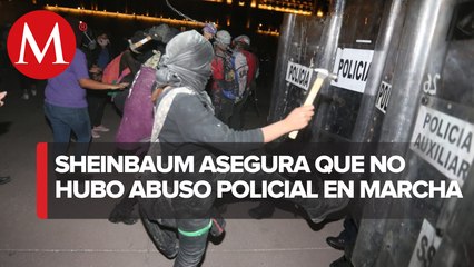 Sheinbaum rechaza abuso policial durante marcha #25N en CdMx