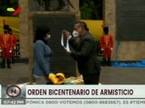 Vicepresidenta  Ejecutiva Delcy Rodríguez recibe Orden Bicentenario de Armisticio